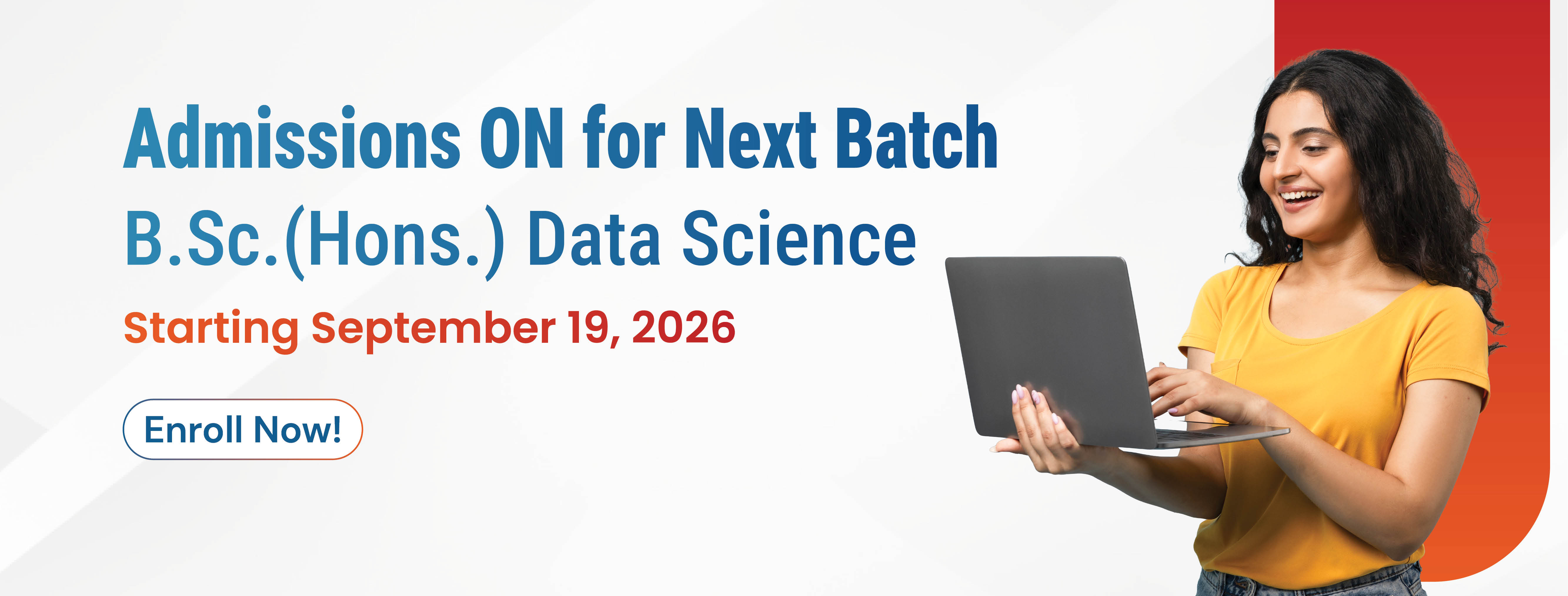 BSc Data Science admission open BSc Data Science admission open
