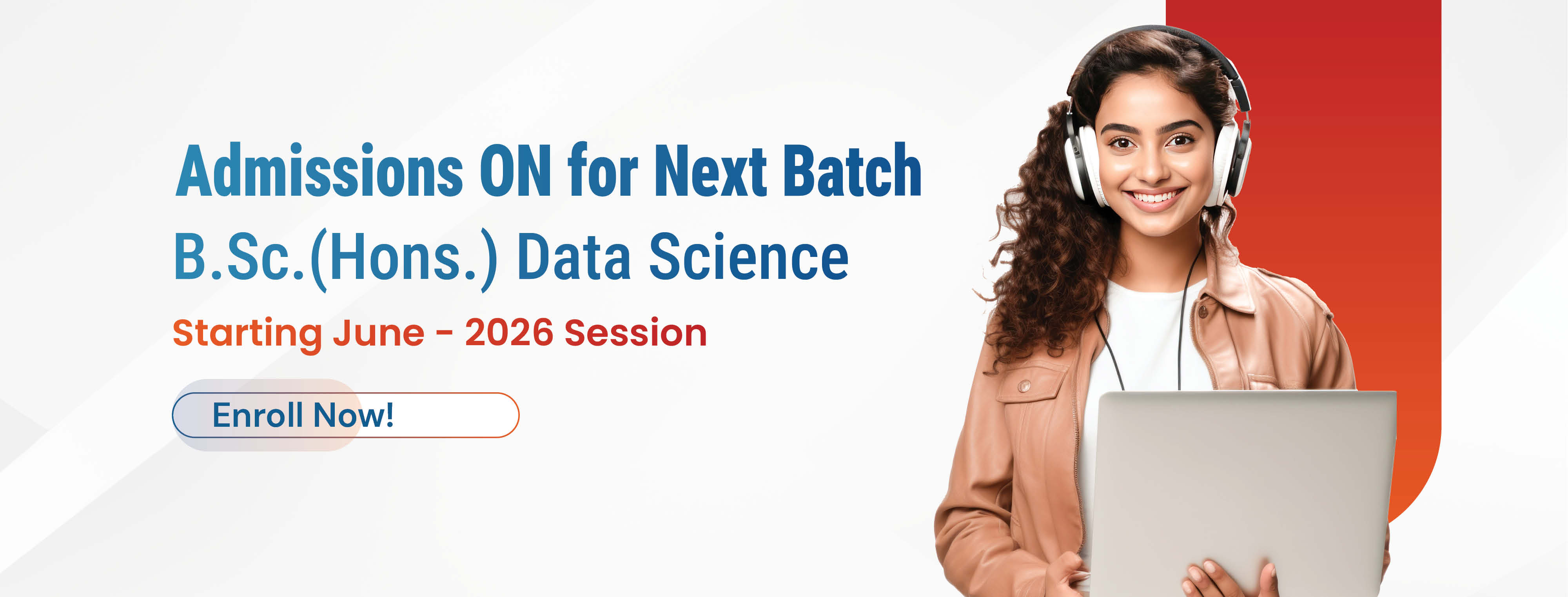 BSc Data Science admission open BSc Data Science admission open
