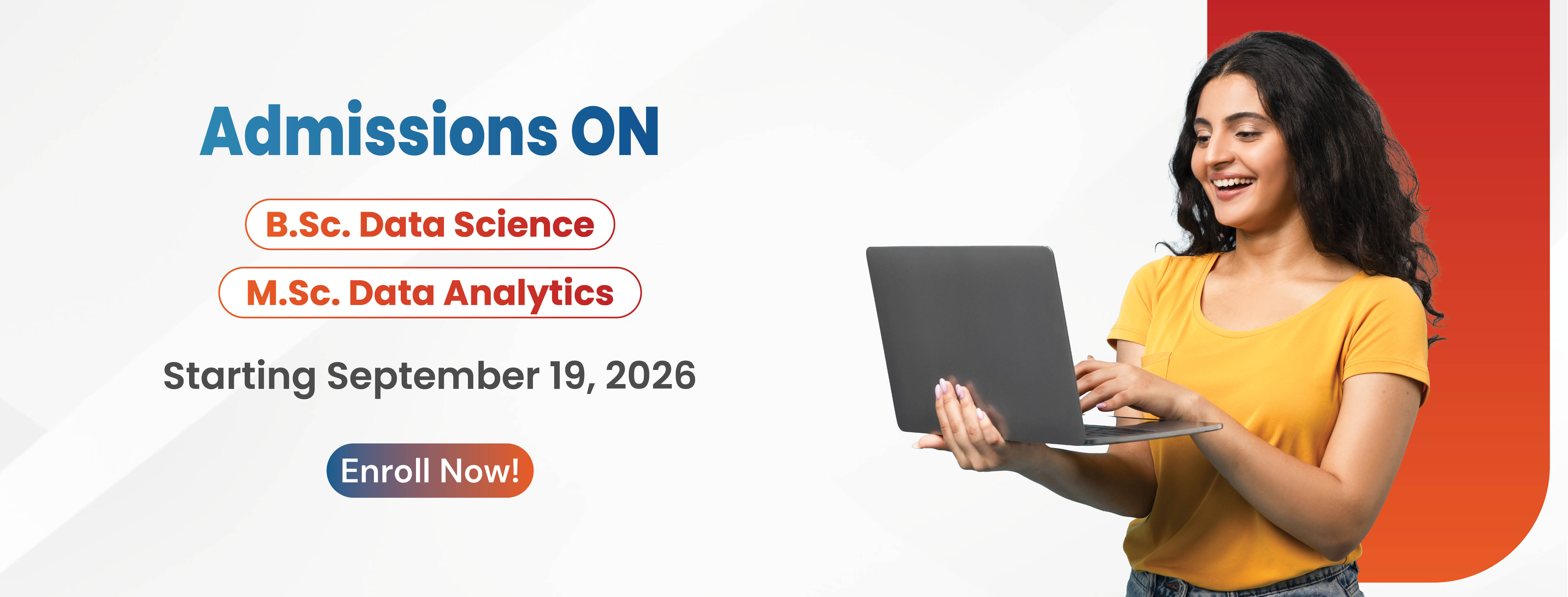 BSc Data Science admission open BSc Data Science admission open