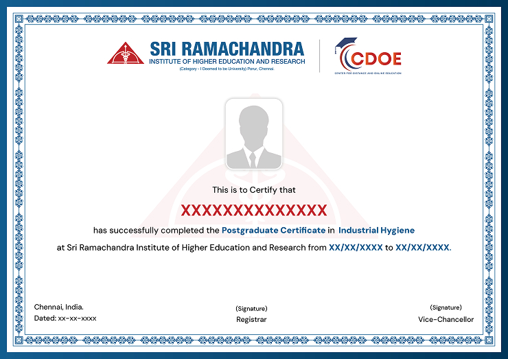certificate in Industrial Hygiene
