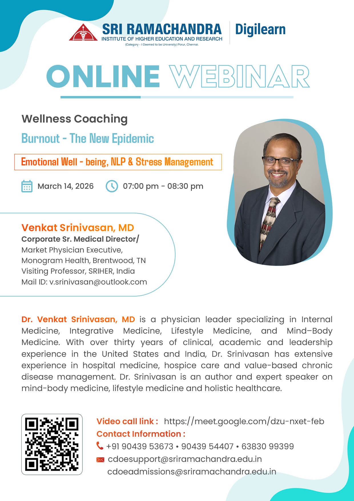 Wellness coaching webinar flyer 7