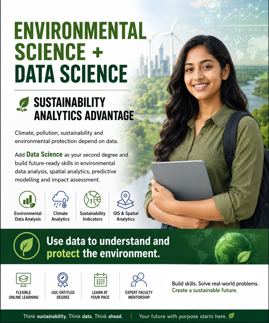 Environmental Science + Data Science dual qualification